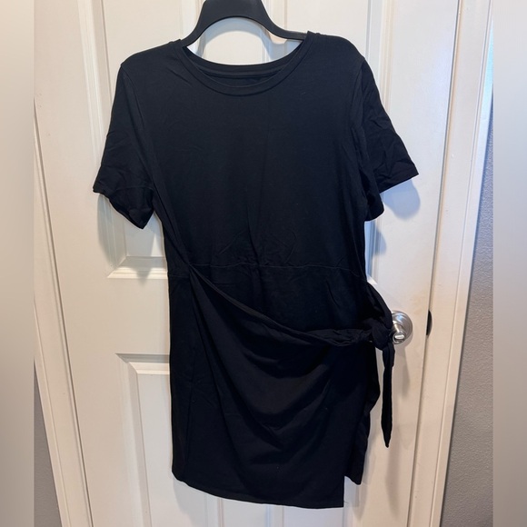 A New Day Black Women's T-Shirt with Tie Detail - Picture 1 of 3